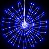 vidaXL Kerstverlichting vuurwerk 2 st 140 blauwe LED's 17 cm