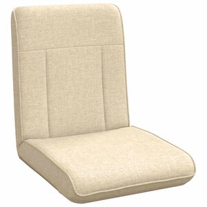 vidaXL Verstelbare vlo stoelen Cr&egrave;mekleurig Stof