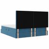 vidaXL Bed met LED-striplichten Donkerblauw 180 x 200 cm Fluweel