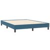 vidaXL Boxspring zonder matras fluweel donkerblauw 160x210 cm