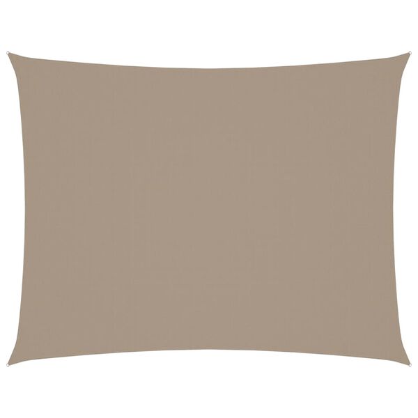 vidaXL Zonnescherm rechthoekig 4x6 m oxford stof taupe