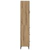 vidaXL Highboard Artisan Eiken 69,5 x 34 x 180 cm Bewerkt hout