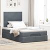 vidaXL Ottoman bed met matrassen en LED's 120x190cm fluweel