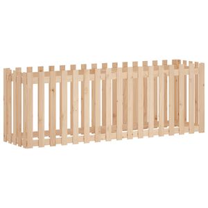 vidaXL Plantenbak verhoogd met hekontwerp 200x50x70 cm grenenhout