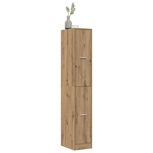 vidaXL Apothekerskast 30x41x174,5 cm bewerkt hout artisanaal eiken