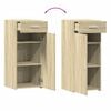 vidaXL Dressoir 40x42,5x93 cm bewerkt hout sonoma eikenkleurig