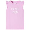 Kindershirt met ruches aan de mouwen 104 lila