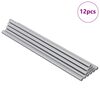 vidaXL Draadstaaf 12 st zilver 6 x 170 mm Staal