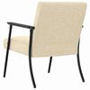 vidaXL Fauteuil Crème 59 x 75 x 78 cm Stof