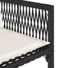 vidaXL Tuinstoelen 4 st met kussens poly rattan zwart