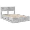 vidaXL Bedframe met lade Beton Grijs 140 x 200 cm Ingenieurshout