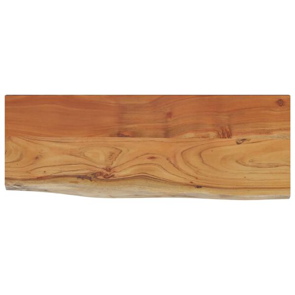 vidaXL Wandschap rechthoekig natuurlijke rand 80x30x3,8 cm acaciahout