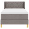 vidaXL Boxspringbed met matras Taupe 200 x 100 cm Polyester