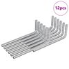 vidaXL Zeskantsleutel 12 pcs Zilver 32 x 86 mm Staal