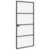 vidaXL Huisdeur 93 x 201,5 x 3,5 cm Aluminium en Gehard Glas