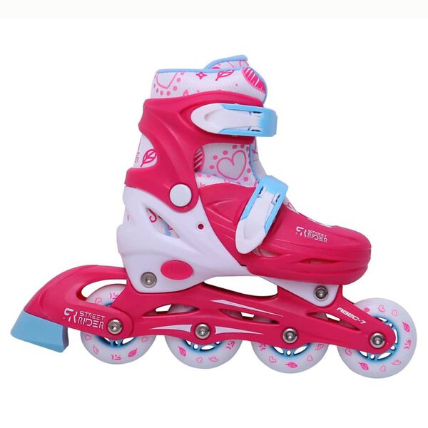 Street Rider Inlineskates verstelbaar maat 27-30 roze