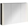vidaXL Badkamer spiegelkast Zwart Eiken 103,5 x 15,5 x 70 cm