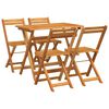 vidaXL Bistroset 5 pcs Olie naturel Massief Acaciahout