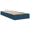 vidaXL Bedframe zonder matras 90x200 cm fluweel donkerblauw