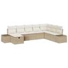 vidaXL Tuin Sofa Set 8 st Beige poly rattan