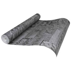 vidaXL 3D Steen Behang Zwart 10 x 0,53 m Non-Woven Stof