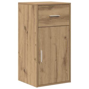 vidaXL Dressoir met lade Artisan Eiken 38 x 34 x 75 cm