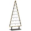 vidaXL Metalen kerstboom met standaard Zwart 125 cm Staal