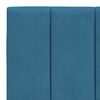 vidaXL Bedframe met LED zonder matras "Hanko" fluweel blauw 100x200 cm