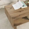 vidaXL Salontafel Artisan Eiken 80 x 46 x 35 cm Bewerkt hout