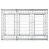 vidaXL Gabion Verhoogd Bed Zilver 150 x 100 x 60 cm