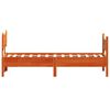 vidaXL Bedframe zonder matras massief grenenhout wasbruin 100x200 cm