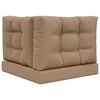 vidaXL Buiten bankkussen 3 pcs Taupe Polyester