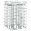 vidaXL Gabion Verhoogd Bed 50 x 50 x 80 cm Gegalvaniseerd staal zilver