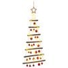 vidaXL Hangende kerstboom met ballen 90 cm 30 LED's Warmwit