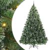 vidaXL Kunstkerstboom met 300 LED met standaard Groen 240 cm PE en PVC