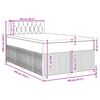 vidaXL Boxspring met matras fluweel zwart 120x190 cm