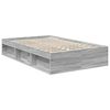 vidaXL Bedframe met hoofdeinde Grijs Sonoma 120 x 200 cm Bewerkt hout