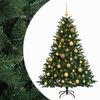 vidaXL Kunstkerstboom met kerstbal 120 cm 150 LED's Warmwit