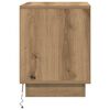 vidaXL Nachtkastje 2 pcs Artisan Eiken 44 x 34,5 x 45 cm Bewerkt hout