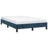 vidaXL Bedframe zonder matras 120x190 cm fluweel donkerblauw