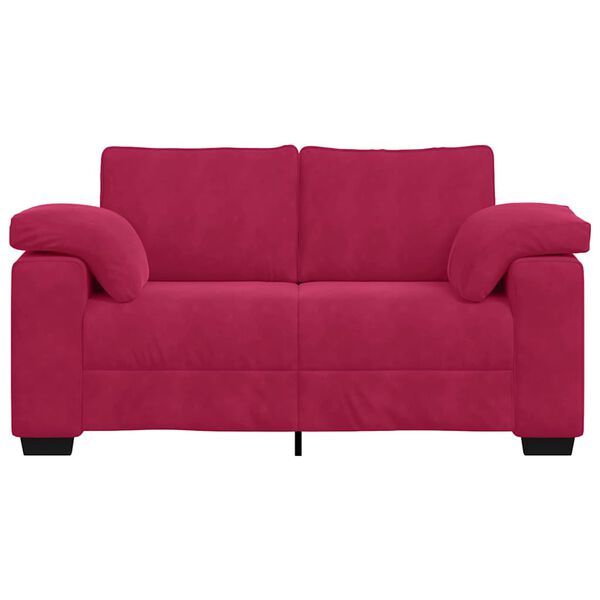 vidaXL Loveseat Sofa Wijnrood 160x77x82 cm Fluweel
