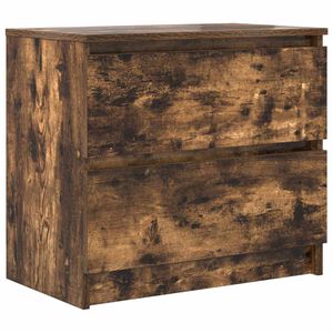 vidaXL Tv-meubel 60x35x54 cm bewerkt hout gerookt eikenkleurig