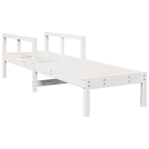 vidaXL Ligstoel 199,5x62x55 cm massief grenenhout wit