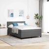 vidaXL Boxspringbed Lichtgrijs en wit. 140 x 200 cm Katoen Stof