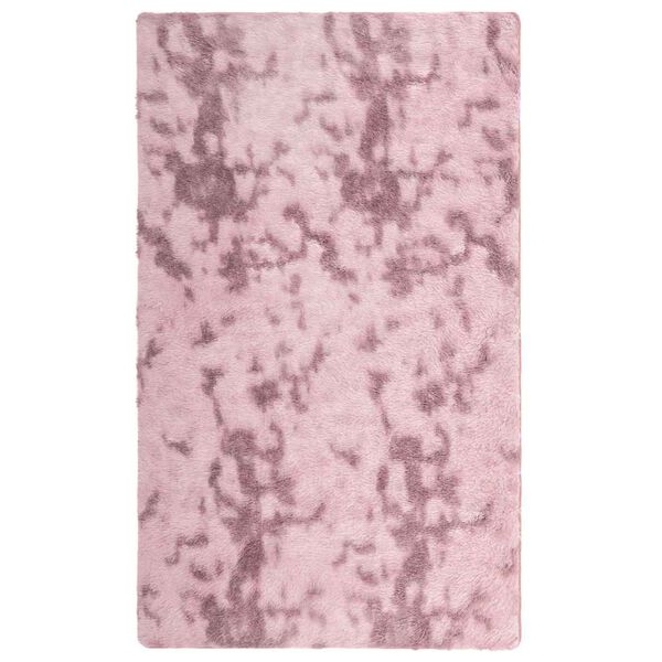 vidaXL Hoogpolig vloerkleed NAVARRA 60x100 cm polyester stoffig roze