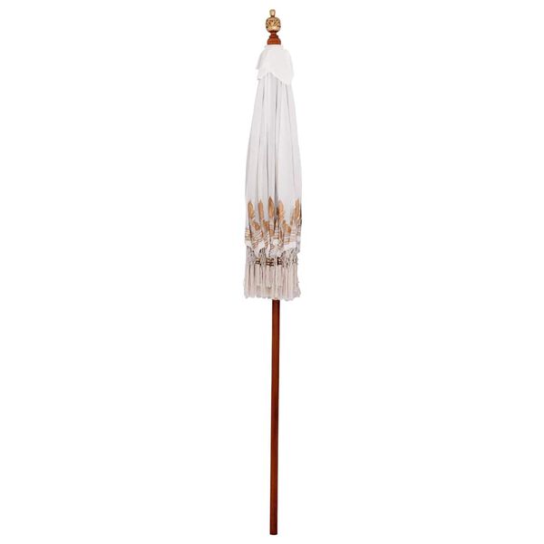 vidaXL Balinese Parasol Cr&egrave;me 185 x 185 x 260 cm
