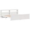 vidaXL Bedframe met hoofdeinde zonder matras 180x200 cm wit