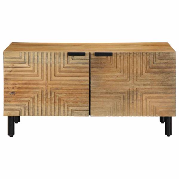 vidaXL Salontafel 80x50x40 cm massief mangohout bruin