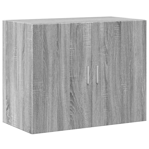 vidaXL Wandkast 80x42,5x64 cm bewerkt hout grijs sonoma eikenkleurig