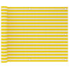 vidaXL Balkonscherm 75x300 cm HDPE geel en wit